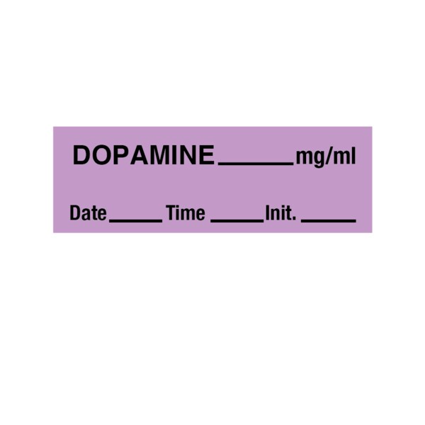 Tape, Dopamine 1/2" x 500" Violet w/Black